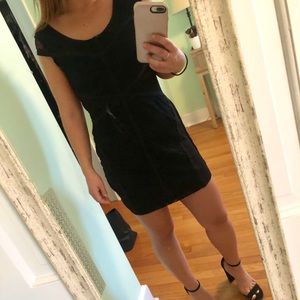 Lace black mini dress